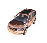 YLQERZ Scale Die-Cast Metal Die-cast 1:18 For Skoda Yeti Suv Electrolytic Gold Simulation Car Model Collection Vehicle Souvenir Ornaments For Vehicles Fans