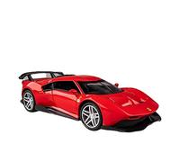 YLQERZ Scale Die-Cast Metal For Ferrari P80C 1 32 Alloy Supercar Model Sound And Light Pull Back Metal Vehicles Toys Gift For Vehicles Fans(Red)