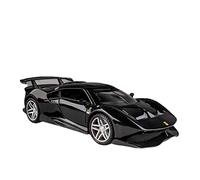 YLQERZ Scale Die-Cast Metal For Ferrari P80C 1 32 Alloy Supercar Model Sound And Light Pull Back Metal Vehicles Toys Gift For Vehicles Fans(Black)
