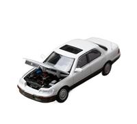 YLQERZ Scale Die-Cast Metal For Lexus LS400 1:64 Low-lying Fine Works Alloy Car Model With Open Hood White For Vehicles Fans(White)