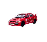 YLQERZ Scale Die-Cast Metal For Mitsubishi Lancer EVO 9 1:64 Alloy Vehicle Model 7 Ninth Generation EVOLUTION Souvenir Static Ornament For Vehicles Fans(Red)