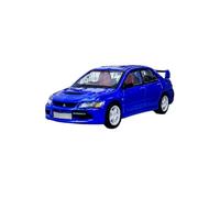 YLQERZ Scale Die-Cast Metal For Mitsubishi Lancer EVO 9 1:64 Alloy Vehicle Model 7 Ninth Generation EVOLUTION Souvenir Static Ornament For Vehicles Fans(Blue)