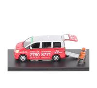 YLQERZ Scale Die-Cast Metal For Resin Cab Hong Kong Taxi 1:43 Scale Barrier-free Car Model Hobby Collection Van Scene Ornaments Display For Vehicles Fans