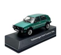 YLQERZ Scale Die-Cast Metal Green 1/43 For VW Golf Country 1990 Alloy Car Model Toy Home Decorative Ornaments Vehicle For Vehicles Fans