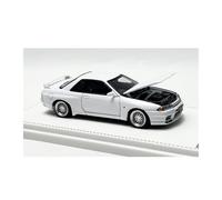 YLQERZ Scale Die-Cast Metal White 1/64 For Nissan GTR R32 Nismo S-tune Micro Alloy Car Toy Series Decorative Model For Vehicles Fans(White)