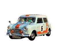YLQERZ White 1:18 For BMW Cooper Miniature Metal Casting Alloy Car Model Ornament Furniture Display For Vehicles Fans(Blue)