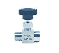 YLQUXEUV 1/8" 1/4" 3/8" 1/2" NPT Male To Female Needle Valve Crane 304 Stainless Steel Flow Control Water Gas Oil Propane(1/2",BSP)