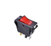 YLQUXEUV 1pc KCD6 Boat Rocker Switch 3pin 2-Positions 16A 250V Red With Light 32 * 16mm