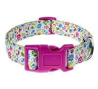 YLrank Floral Dog Collars with Watermelon Patterns - Soft Adjustable, Cute Design for Small to Large Dogs - Perfect for Boys, Girls, Male, Female Pets