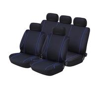 Ylrng Auto Seat Covers For Car Truck SUV Universal Full Set Front & Rear Polyester Protector Blue Car Seat Covers Full Set