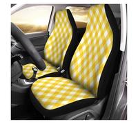 Ylrng Car Seat Cover 2pcs Front Fits Most Accessories SUV Protection Car Seat Covers Full Set(Style 6)
