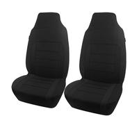 Ylrng Universal Polyester Fabric Car Seat Covers For Most Suv Truck Van Interior Airbag Compatible Car Seat Covers Full Set(TypeA Black 2 Front)
