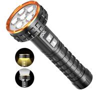 Yls Flashlight,5000 Lumen LED Rechargeable Flashlight with Digital Display,8 Modes & IPX4 Waterproof, Tactical Flashlight Equipped with Magnetic Base for Camping, Home, Emergency, Rescue, Hunting