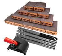 YLTOLOO 16 PCS Sanding Sponge Kit, Sanding Blocks with Handle Adapter