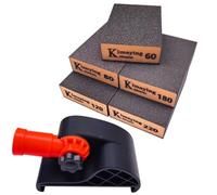 YLTOLOO 6 PCS Sanding Sponge Kit, Sanding Blocks with Handle Adapter