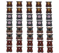 YLtremker Medieval War Armour Model Building Blocks, 40 Pieces Custom Medieval War Armor Weapons Pack Toy for Mini Figures