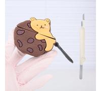 Yluirktfa AirPods 4 Case Cover with Keychain & Cleaning Kit, for Apple AirPods 4th Generation Charging Case, 3D Cartoon Cute Soft Silicone AirPod Protector for Women Men Girls Boys, 005