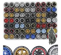 Ylutex 1/64 Wheels Mixed/Random Real Riders Wheels Rims Tires Set for 10 Cars 1/64 Scale (01)
