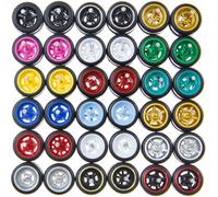 Ylutex 1/64 Wheels Mixed/Random Real Riders Wheels Rims Tires Set for 10 Cars 1/64 Scale (02)