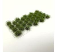 Ylutex 32pcs 8mm Tall diorama-flowers-grass Miniature Bushes Dark Green Static-Grass for Model-train-Scener wargaming-terrain ，Dioramas & DIY Crafts