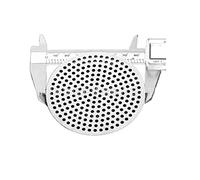 YLWX Flat Drain Cover Round Stainless Steel Floor Drain Cover Bathroom Hair Catcher Square Balcony Kitchen Cover (Color : Round 85mm, Size : *2)