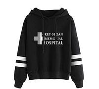 YLWX Grey's Anatomy Hoodies Mens and Womens Printed Pullover Sweatshirt Grey-Sloan Memorial Hospital,Black-XXL