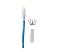 YLWX High-carbon Seam Ripper Tool Set, Metal Seam Ripper With Replacement Blade, Aluminum Alloy Handle Remover Clothing Seam Rippers For Sewing (Color : Blue+5 cutterheads)