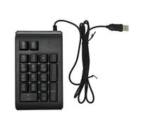 Ylwxzenith 19 Key Numeric Keypad with 3 Colors Backlit, U Shaped Keys, USB Wired Number Pad for Laptop PC Desktop, Plug and Play, for Spreadsheets and Financial Applications