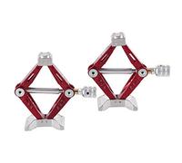 Ylwxzenith 2Pcs Metal Lifting Jack Accessory for 1/10 RC Car Red, Durably RC Scissor Jack, Carry, Height, Maintenance Tool, Vivid Cool, Avoid Tire Deformation