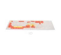 Ylwxzenith Cartoon 130 Keys PBT Keycaps, Dye Sublimation Mechanical Keyboard Keycaps, Ergonomic for Time Typing, Rich Colors for Game Work DIY (Pink Cat)