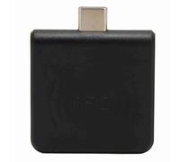 Ylwxzenith ID Mobile Phone Card Reader with Type C Interface, 125Khz Portable Card Reader, Durably ABS Material, Compatible with Phones (Black)