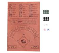 Ylwxzenith Wooden Baseball Dice Board Game, Easy to Learn Party Game, Baseball Match Simulation, Solid Wood Material, excellent for Kids Adults Gatherings