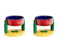 YLXGG Liftable Suction Cup Pet Bowl, Adjustable Height Food and Water Dish for Cat Dog, Raised Cat Bowls with Non-Slip Stand, Pet Food and Water Bowl Set, Elevated Food Dish Holder, Dog Feeding Bowls