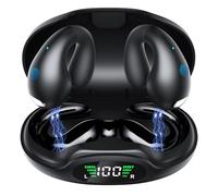 YLYHHFY Wireless Earbuds Open Ear Headphones Clip On Earbuds Bluetooth 5.3 Headphones Long Playtime Ear Buds Digital Display Charging Case Noise Canceling Waterproof Sports Earphones