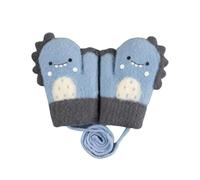 YLYMWJ 0-2 Y Toddler Mittens on String Thicken Fleece Knit Gloves Cartoon Magic Gloves Thermal Outdoor Mittens for Newborn Infant
