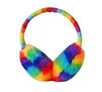 YLYMWJ Kids Earmuffs Winter Rainbow Ear Warmers Super Soft Faux Furry Ear Muffs Cover Outdoor Skiing Thermal Ear Protector (3-8Y)
