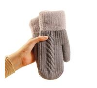 YLYMWJ Women Gloves Winter Knitted Thermal Warm Gloves Fleece Lined Gloves Cozy Thick Crochet Cable Knit Mittens Cold-proof Gloves