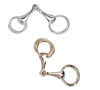 YLYSLFC 2pcs Silk Scarf Clasp Small Square Scarf Clasp Simple and Elegant Horsebit Clasp (Multiple Ways to Wear), Gold,silver, Large