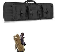 YLZBA Rifle Case Tactical Gun Bag,Long Single Gun Case for Shotgun or Rifle Rifle Storage Bag Soft Padded Outdoors Range Hunting Shooting Firearm Transportation Cases(Black,118CM)