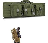 YLZBA Rifle Case Tactical Gun Bag,Long Single Gun Case for Shotgun or Rifle Rifle Storage Bag Soft Padded Outdoors Range Hunting Shooting Firearm Transportation Cases(Green,93CM)