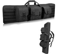 YLZBA Rifle Case Tactical Gun Case for M416 with 3 Pouches Shotgun Storage Gun Case Padded Gun Bag Tactical Rifle Carry Case for Hunting Range Sports Storage and Transport(93cm)
