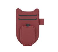 YLZFKGLQ Car Glasses Holder, for Ford Fiesta Focus Mondeo KUGA Escape Magnetic Leather Sunglasses Holder and Ticket Card Clip, Easy to Install Sunglasses Holder for Car,E