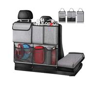 YLZFKGLQ Car Seat Organiser, for Benz E-Class Coupe (W213) 2016 2017-2022 Leather Car Backseat Organizer Car Seat Back Protectors Kick Mats, Suitable for Cars & SUVs & Trucks,B