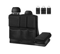 YLZFKGLQ Car Seat Organiser, for Ford F-150 Fiesta Focus Fusion Mustang Mustang Mach-E Taurus Leather Car Backseat Organizer Car Seat Back Protectors Kick Mats, Suitable for Cars & SUVs & Trucks,A