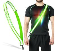 Ylzzrs LED Reflective Belt Sash Walking Gear,Safety Lights for Walkers at Night,High Visibility Safety Rechargeable Reflective Running Gear for Men Women Night Dog Walking Gear (Colorful Lights)