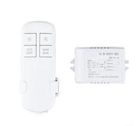 YM-108 One-Way Wireless Remote Control Switch for Lighting - 50m Range, ABS Housing, 104×42×17mm, White, Compatible with Chandeliers, LED & Ceiling Lights(B)