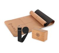 YM11 TPE Yoga Mat with KJ02 Brick and SJ02 Yoga Strap HMS TU