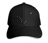 YMAEPXFH Alaska State Flag Anime Hat Luxury Man Hat Golf Women Men's Healthy Elegant Travel Young Surprise Quiet Marriage Meet