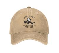 YMAEPXFH Felixing US Navy VF-31 Cat Distressed Denim The Mig Hunter Sun Unisex Outdoor Travel Adjustable Hat Healthy Elegant Travel Young Surprise Quiet Marriage Meet