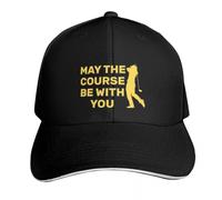 YMAEPXFH Golf - May The Course BE with You Sun s Cute Luxury Hat for Women Men's Healthy Elegant Travel Young Surprise Quiet Marriage Meet